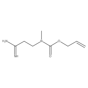 prop-2-en-1-yl N-(2-carbamimidoylethyl)-N-methylcarbamate结构式