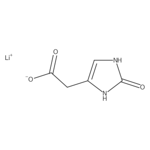 lithium(1+) 2-(2-oxo-2,3-dihydro-1H-imidazol-4-yl)acetate Structure