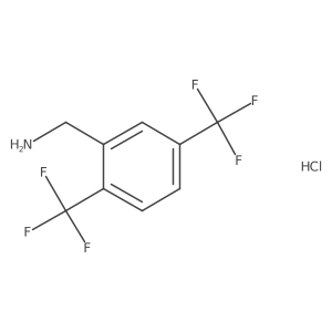 1-[2,5-Bis(trifluoromethyl)phenyl]methanamine hydrochloride Structure