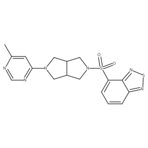 4-{[5-(6-Methylpyrimidin-4-yl)-octahydropyrrolo[3,4-c]pyrrol-2-yl]sulfonyl}-2,1,3-benzothiadiazole Structure