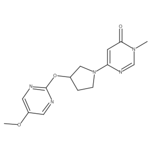 6-{3-[(5-Methoxypyrimidin-2-yl)oxy]pyrrolidin-1-yl}-3-methyl-3,4-dihydropyrimidin-4-one Structure
