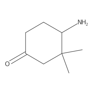 4-Amino-3,3-dimethylcyclohexan-1-one结构式