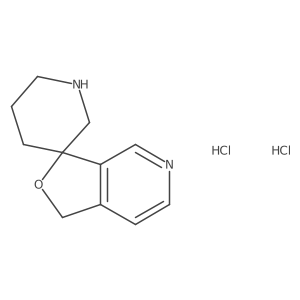 1H-spiro[furo[3,4-c]pyridine-3,3'-piperidine] dihydrochloride Structure