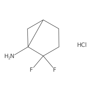 rac-(1R,5R)-2,2-difluorobicyclo[3.1.0]hexan-1-amine hydrochloride结构式