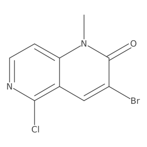 3-Bromo-5-chloro-1-methyl-1,6-naphthyridin-2(1H)-one Structure