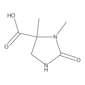 3,4-Dimethyl-2-oxo-4-imidazolidinecarboxylic acid Structure