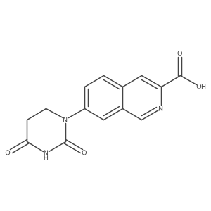 7-(2,4-Dioxo-1,3-diazinan-1-yl)isoquinoline-3-carboxylic acid结构式