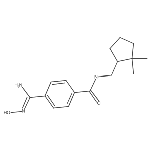 N-[(2,2-Dimethylcyclopentyl)methyl]-4-[(hydroxyamino)iminomethyl]benzamide结构式