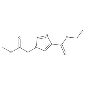 Methyl 4-(ethoxycarbonyl)-1H-imidazole-1-acetate结构式