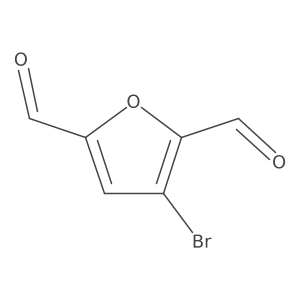 3-Bromofuran-2,5-dicarbaldehyde Structure