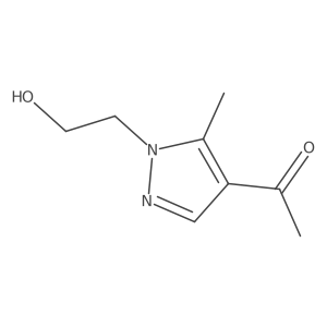 1-(1-(2-Hydroxyethyl)-5-methyl-1H-pyrazol-4-yl)ethanone Structure