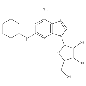2-(Cyclohexylamino)adenosine Structure