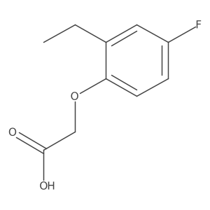 2-(2-Ethyl-4-fluorophenoxy)acetic acid结构式