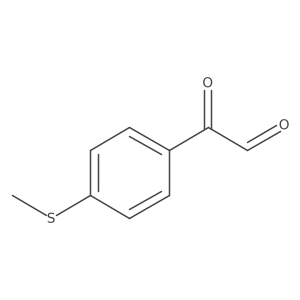 2-[4-(Methylsulfanyl)phenyl]-2-oxoacetaldehyde Structure