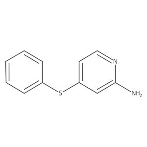 2-Amino 4-phenylthio pyridine Structure