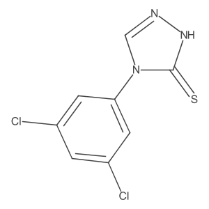 4-(3,5-dichlorophenyl)-4H-1,2,4-triazole-3-thiol结构式