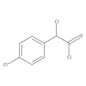 alpha-Chloro-alpha-(4-chlorophenyl)-acetyl chloride结构式