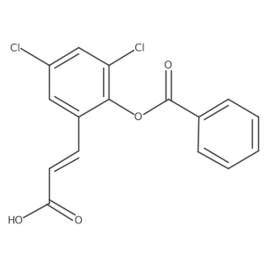 3-[2-(Benzoyloxy)-3,5-dichlorophenyl]-2-propenoic acid Structure