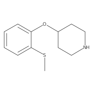 4-(2-(Methylthio)phenoxy)piperidine结构式