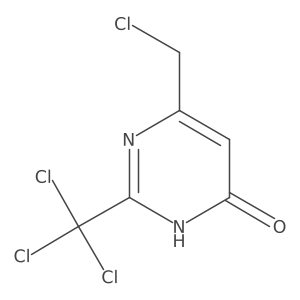 6-Chloromethyl-4-Hydroxy-2-Trichloromethylpyrimidine结构式