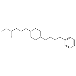 4-[1-(2-Benzyloxyethyl)piperidin-4-yl]butyric acid methyl ester结构式