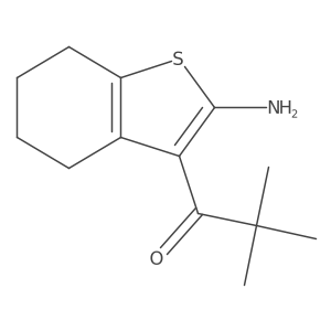 1-(2-Amino-4,5,6,7-tetrahydrobenzo[b]thien-3-yl)-2,2-dimethyl-1-propanone Structure