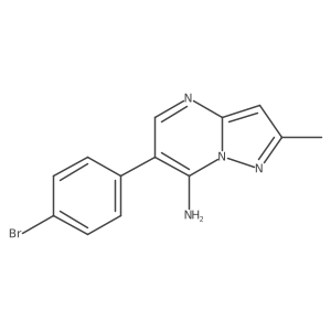 6-(4-Bromophenyl)-2-methylpyrazolo[1,5-a]pyrimidin-7-amine Structure