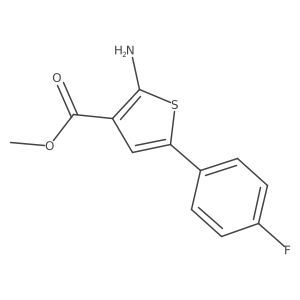 Methyl 2-amino-5-(4-fluorophenyl)thiophene-3-carboxylate结构式