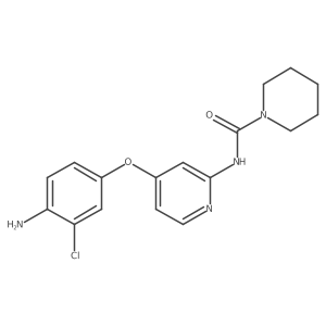 N-[4-(4-Amino-3-chlorophenoxy)-2-pyridinyl]-1-piperidinecarboxamide结构式