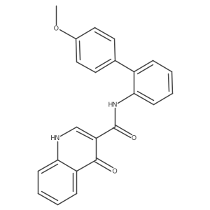 N-[2-(4-methoxyphenyl)phenyl]-4-oxo-1H-quinoline-3-carboxamide Structure