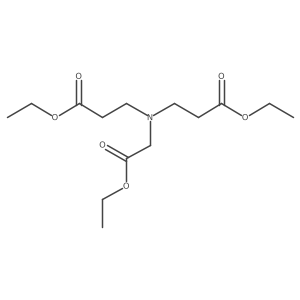 Ethyl 3-[(2-ethoxy-2-oxoethyl)(3-ethoxy-3-oxopropyl)amino]propanoate结构式
