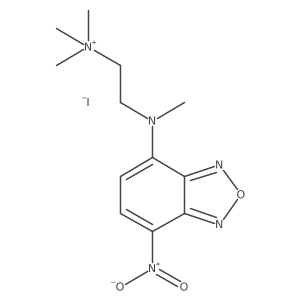 N,N,N-Trimethyl-2-(methyl(7-nitrobenzo[c][1,2,5]oxadiazol-4-yl)amino)ethan-1-aminium iodide结构式