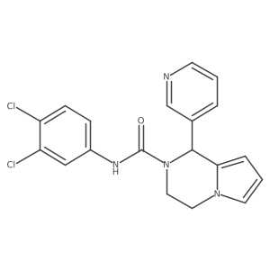 N-(3,4-dichlorophenyl)-1-(pyridin-3-yl)-3,4-dihydropyrrolo[1,2-a]pyrazine-2(1H)-carboxamide结构式