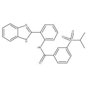 N-(2-(1H-benzo[d]imidazol-2-yl)phenyl)-3-(isopropylsulfonyl)benzamide结构式
