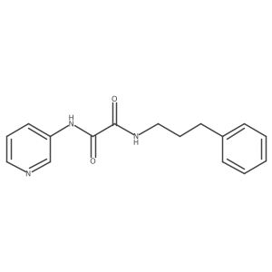 N1-(3-phenylpropyl)-N2-(pyridin-3-yl)oxalamide结构式