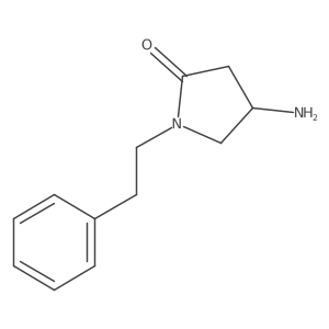 4-Amino-1-phenethylpyrrolidin-2-one结构式
