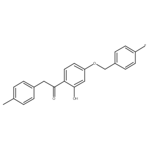 1-(4-(4-Fluorobenzyloxy)-2-hydroxyphenyl)-2-p-tolylethanone Structure