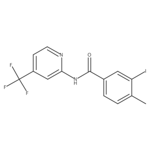3-iodo-4-methyl-N-(4-(trifluoromethyl)pyridin-2-yl)benzamide结构式