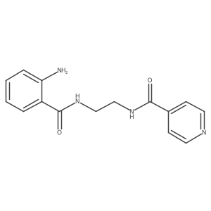 N-{2-[(2-aminobenzoyl)amino]ethyl}isonicotinamide结构式