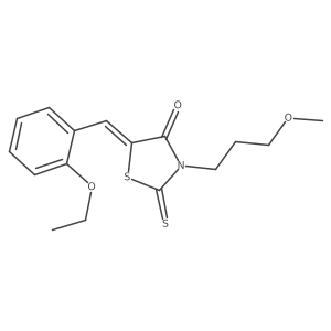 5-[(2-Ethoxyphenyl)methylene]-3-(3-methoxypropyl)-2-thioxo-4-thiazolidinone结构式