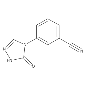 3-(5-Oxo-1,5-dihydro-[1,2,4]triazol-4-yl)-benzonitrile Structure