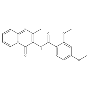 2,4-dimethoxy-N-(2-methyl-4-oxo-4H-pyrido[1,2-a]pyrimidin-3-yl)benzamide结构式