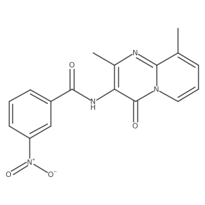 N-(2,9-dimethyl-4-oxo-4H-pyrido[1,2-a]pyrimidin-3-yl)-3-nitrobenzamide结构式