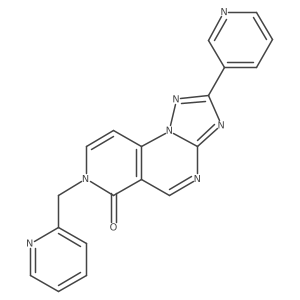 2-pyridin-3-yl-7-(pyridin-2-ylmethyl)pyrido[3,4-e][1,2,4]triazolo[1,5-a]pyrimidin-6(7H)-one Structure