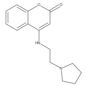 4-{[2-(1-pyrrolidinyl)ethyl]amino}-2H-chromen-2-one结构式