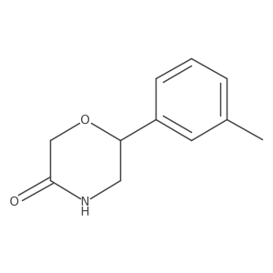 6-(3-Methylphenyl)morpholin-3-one Structure