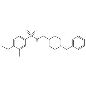 N-((1-benzylpiperidin-4-yl)methyl)-4-methoxy-3-methylbenzenesulfonamide Structure