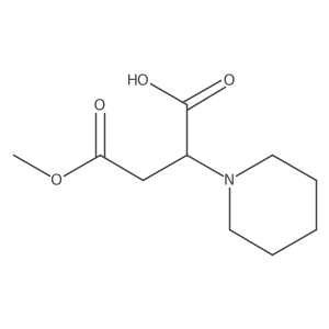 4-Methoxy-4-oxo-2-(piperidin-1-yl)butanoic acid结构式