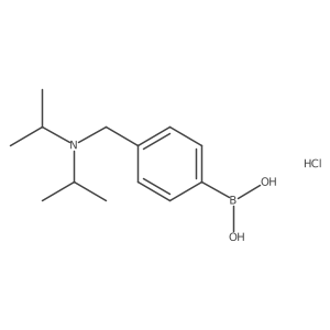 (4-((Diisopropylamino)methyl)phenyl)boronic acid hydrochloride结构式