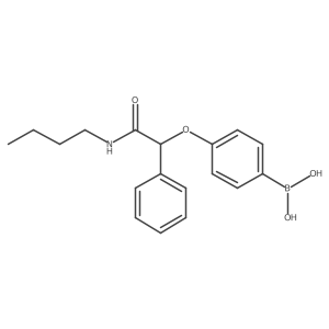 (4-(2-(Butylamino)-2-oxo-1-phenylethoxy)phenyl)boronic acid Structure